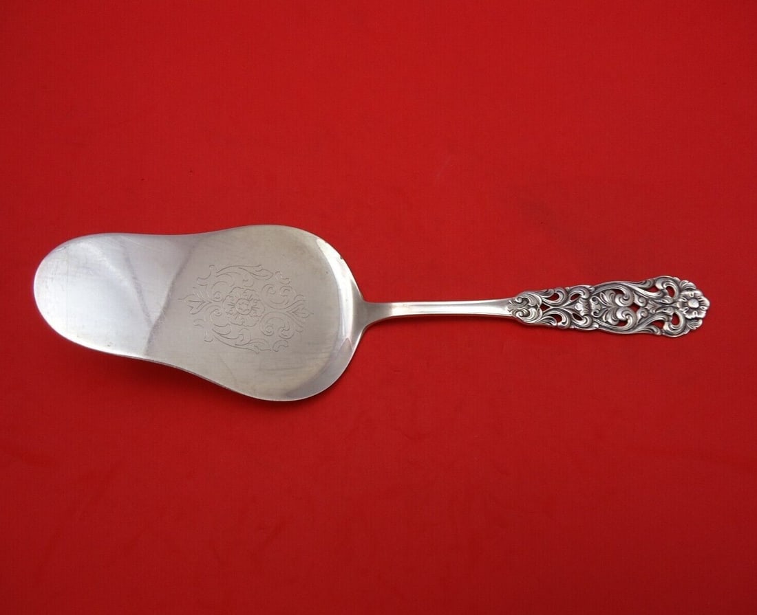Th. Marthinsen Valdres .830 Silver Pie Server Engraved 8 3/4" (1 of 2)