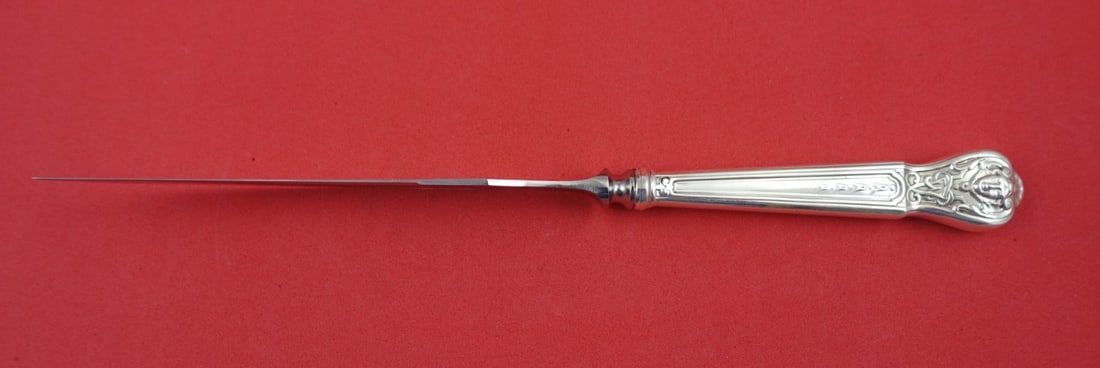Tiffany and Co AJ Fuller Sterling Silver Game Knife 8 Inch: Tiffany and Co AJ Fuller Sterling Silver Game Knife 8 Inch This exquisite game knife features the AJ Fuller Custom Pattern by Tiffany and Co., crafted from high-quality sterling silver. This piece, me
