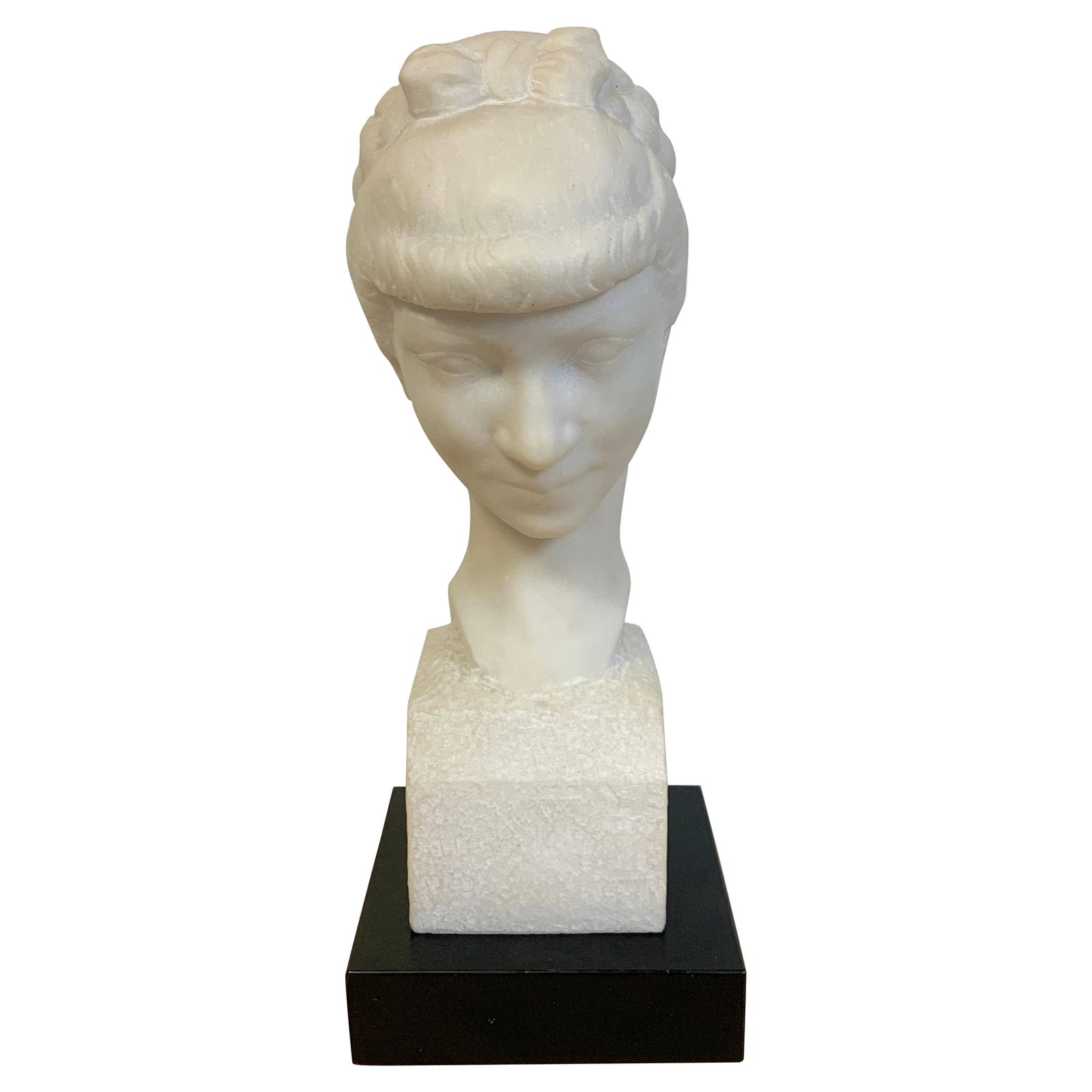 L. Cordonnier 1951 French Modern Marble Bust of Lady (1 of 13)