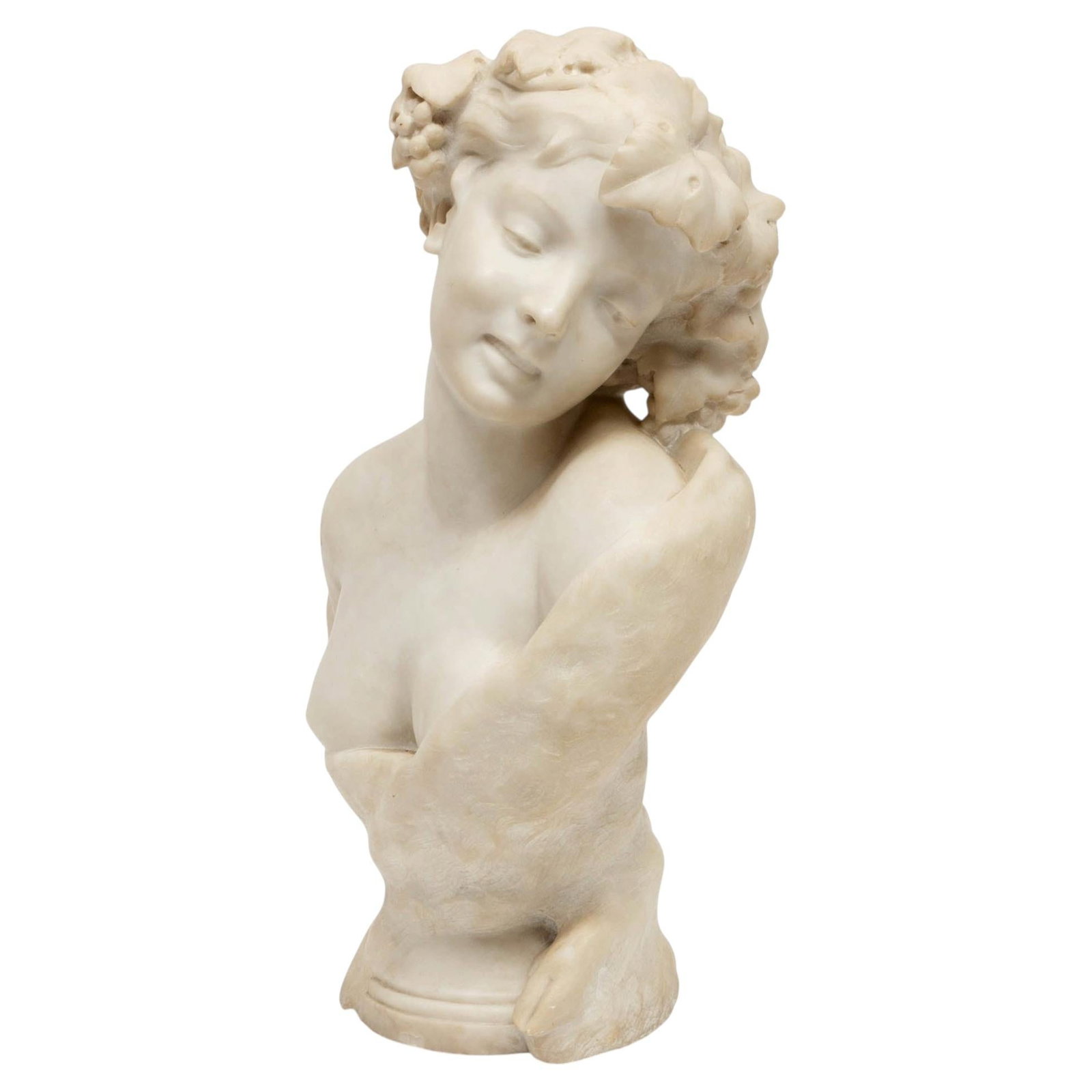 Grand Tour Italian Marble Bacchante Bust after Clodion (1 of 7)