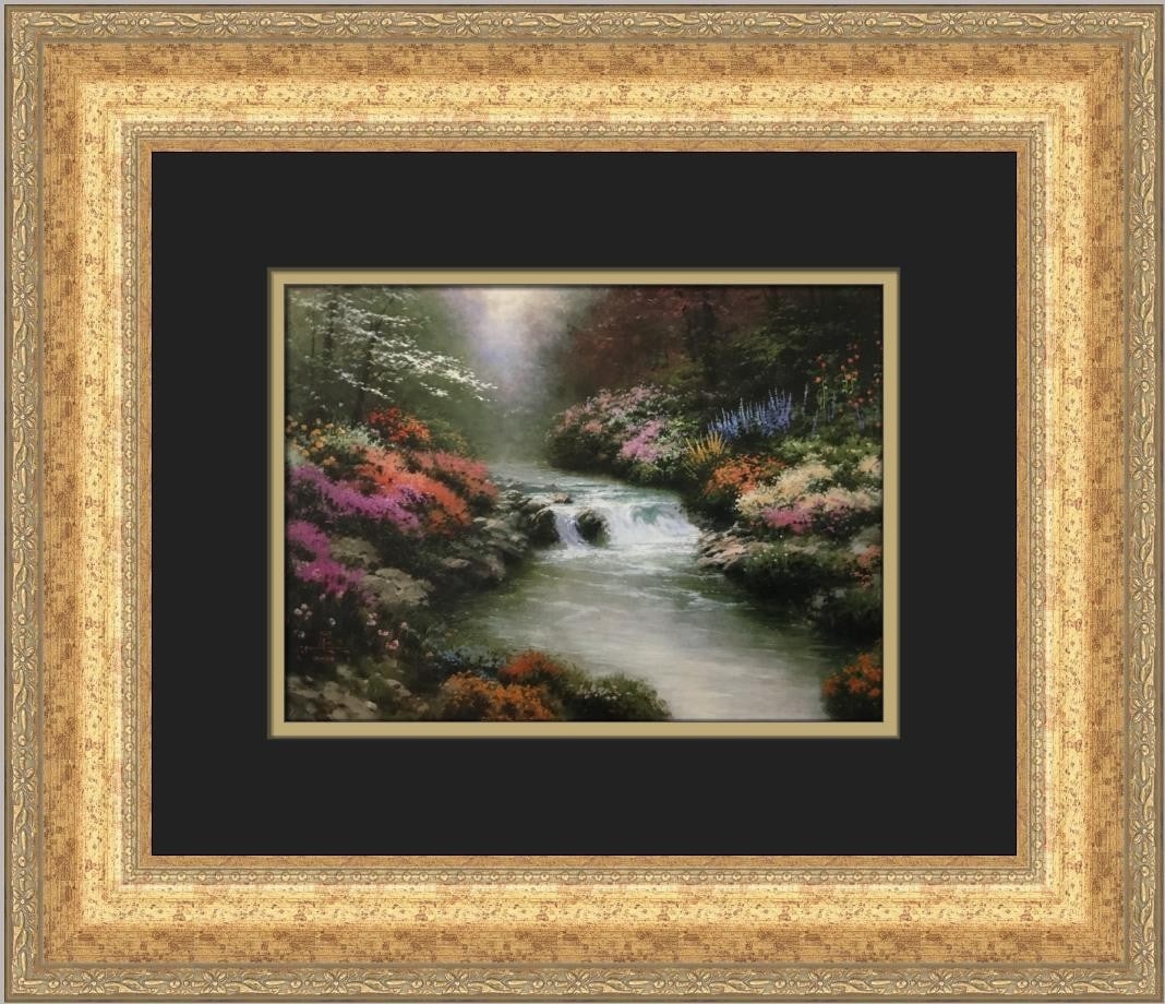 Thomas Kinkade Beside Still Water Custom Framed Art Print (1 of 2)