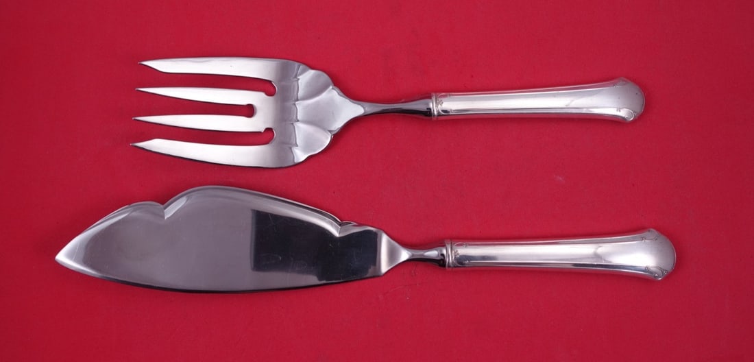 Towle Chippendale Sterling Silver 2 Piece Fish Serving Set (1 of 2)