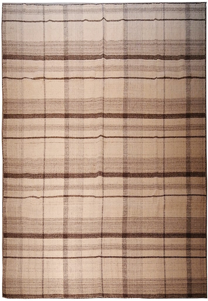 7.10 x 9.10 Feet Hand-Knotted Double-Sided Wool Kilim Carpet: 7.10 x 9.10 Feet Hand-Knotted Double-Sided Wool Kilim Carpet Free continental US Shipping Transform your space with this exquisite hand-knotted flat weave Kilim carpet, measuring 7.10 x 9.10. Crafted 