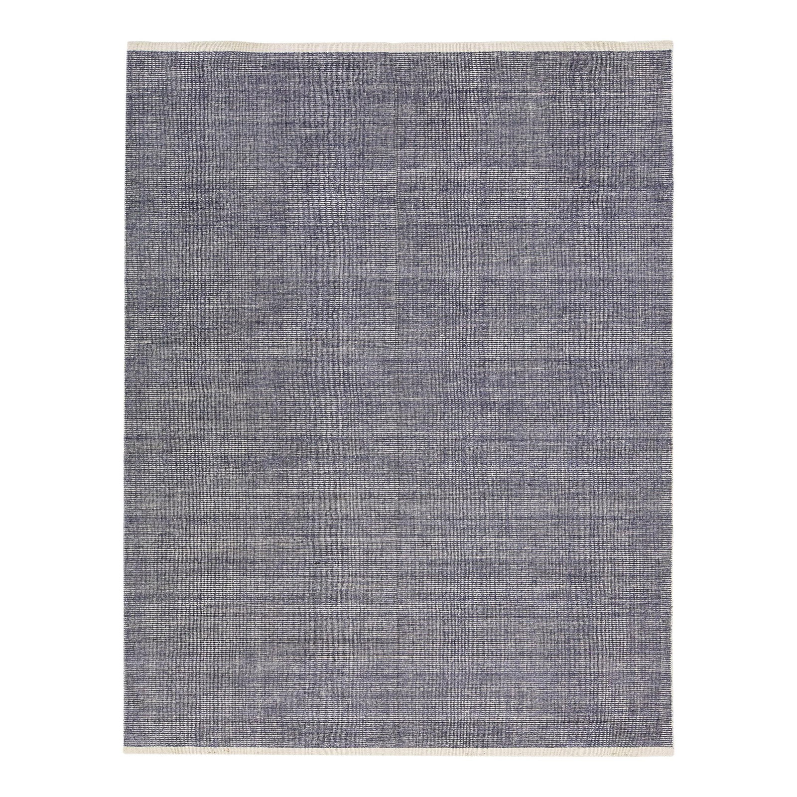 Modern Apadana Groove Handmade Bamboo Silk Gray Rug 8 x 10 (1 of 7)
