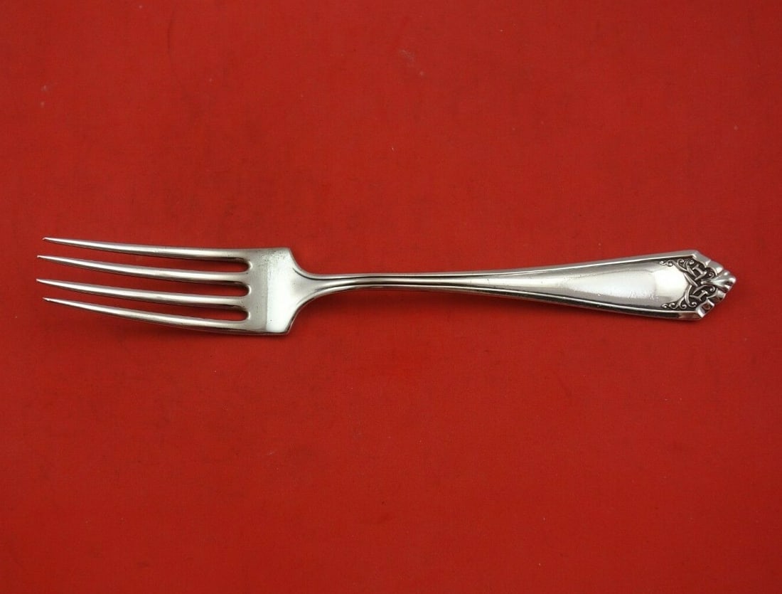 International Sterling Silver Leicester Fork 7 3/8 Inch Heirloom Flatware (1 of 3)
