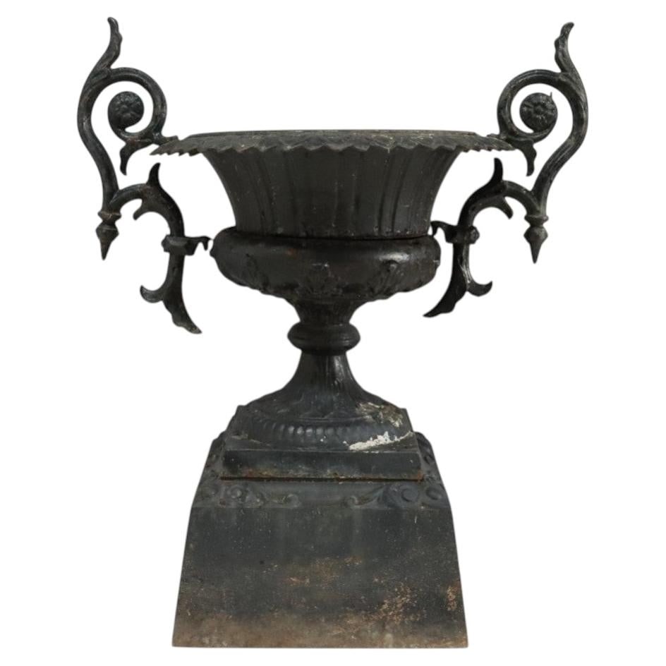 Cast Iron Neoclassical Garden Urn Manner of Fiske c1890 (1 of 10)
