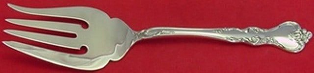 Savannah Serving Fork by Reed & Barton Sterling Silver 8.5 Inch: Savannah Serving Fork by Reed & Barton Sterling Silver 8.5 Inch Introducing the Savannah Sterling Silver Cold Meat Fork by Reed & Barton, a beautifully crafted serving utensil perfect for your dining 