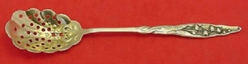 Whiting Sterling Silver Olive Spoon Lily of the Valley 6.5 Inch (1 of 1)