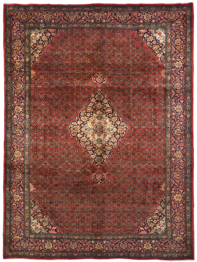 Handmade Vintage Tribal Floral Area Rug 10'0 X 13'3 Wool Carpet: Handmade Vintage Tribal Floral Area Rug 10'0 X 13'3 Wool Carpet This exquisite extra-large vintage rug boasts a stunning tribal floral design, perfect for enhancing the decor of any room, whether it b