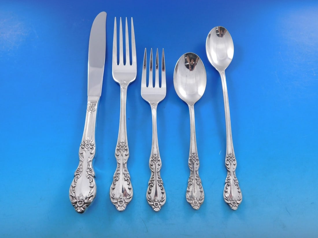 49 Piece Grand Elegance Silverplate Flatware Set by International Rogers (1 of 11)