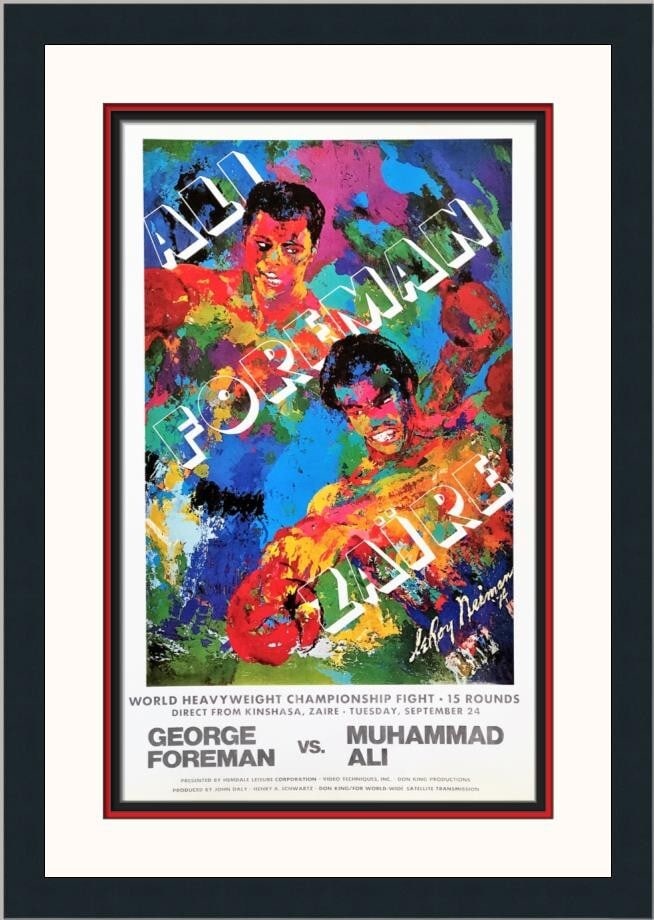 LeRoy Neiman Ali-Foreman 1974 Heavyweight Fight Custom Framed Print (1 of 2)