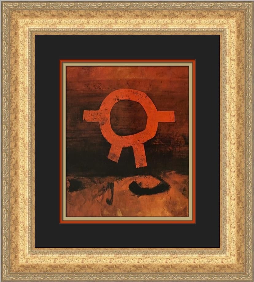 Lawrence Daws Mandala IV Custom Framed Print 1983 Expressionism Art: Lawrence Daws Mandala IV Custom Framed Print 1983 Expressionism Art This stunning artwork titled 'Mandala IV' by artist Lawrence Daws is a captivating example of Expressionism and Impressionism. The p