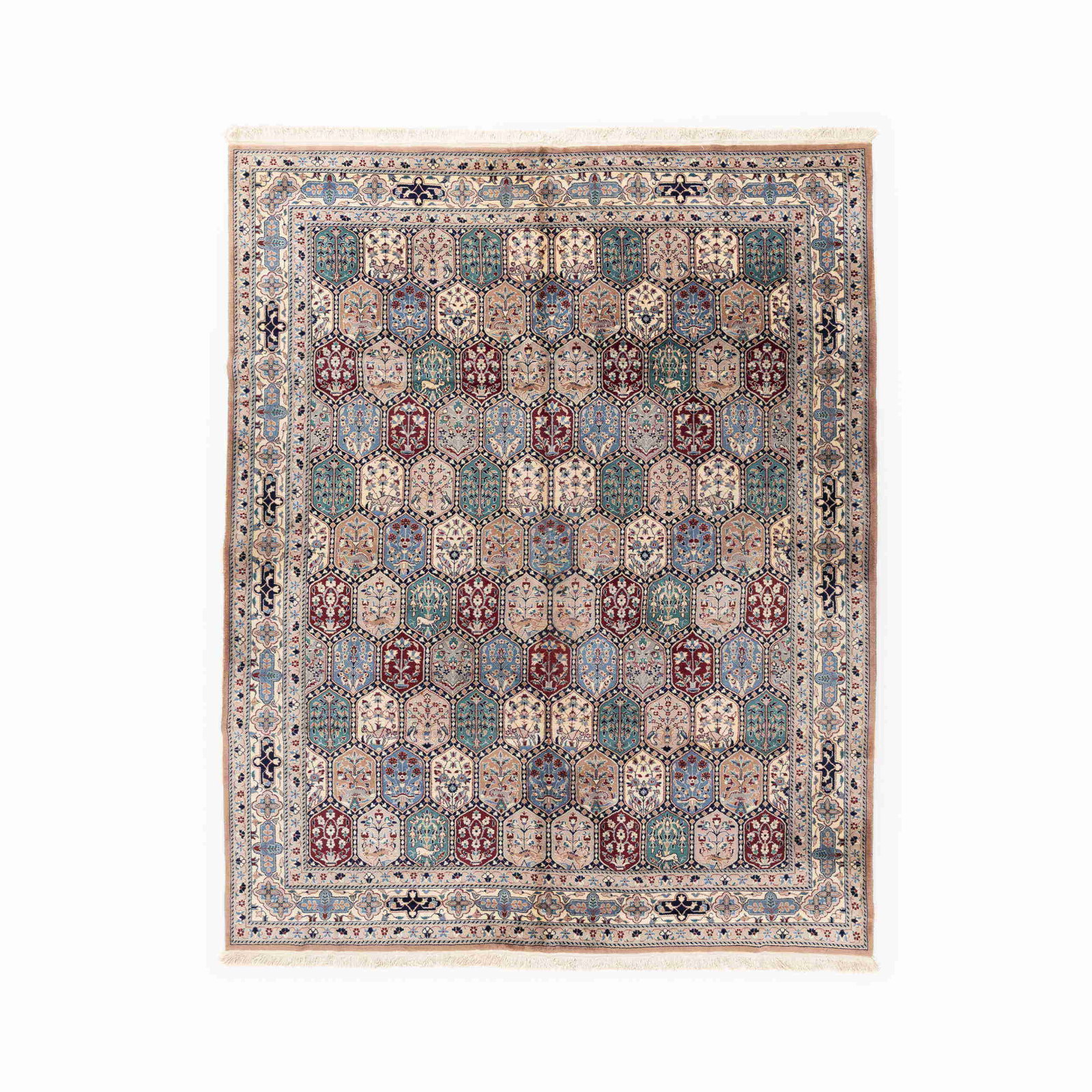 Authentic Handmade Anadol Carpet Wool on Cotton 96.5 x 120.5 Inches: Authentic Handmade Anadol Carpet Wool on Cotton 96.5 x 120.5 Inches This Authentic Handmade Anadol Carpet combines the rich tradition of craftsmanship with high-quality materials. Designed with meticu
