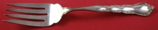 Sterling Silver Serving Fork Cheryl Pattern by Kirk 9 Inch: Sterling Silver Serving Fork Cheryl Pattern by Kirk 9 Inch This is a large sterling silver cold meat fork in the Cheryl pattern by Kirk. Made in the United States, this vintage serving fork measures 9