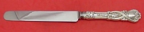 Tiffany & Co. Saint James Sterling Silver Dinner Knife 10 Inch: Tiffany & Co. Saint James Sterling Silver Dinner Knife 10 Inch Elevate your dining experience with this exquisite Saint James dinner knife by Tiffany & Co. Crafted from high-quality sterling silver, t