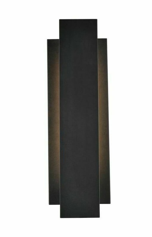 Living District Raine black LED outdoor wall lamp 17 inch (1 of 8)