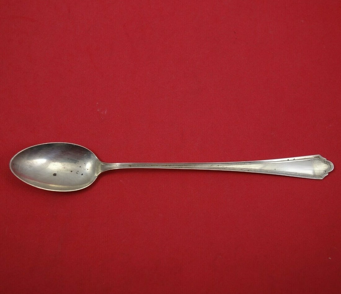 Watson John Alden sterling iced tea spoon 6 7 8 in: Watson John Alden sterling iced tea spoon 6 7 8 in This is a Watson sterling silver iced tea spoon in the John Alden pattern, measuring 6 7/8 inches in length. Crafted in the United States between 190