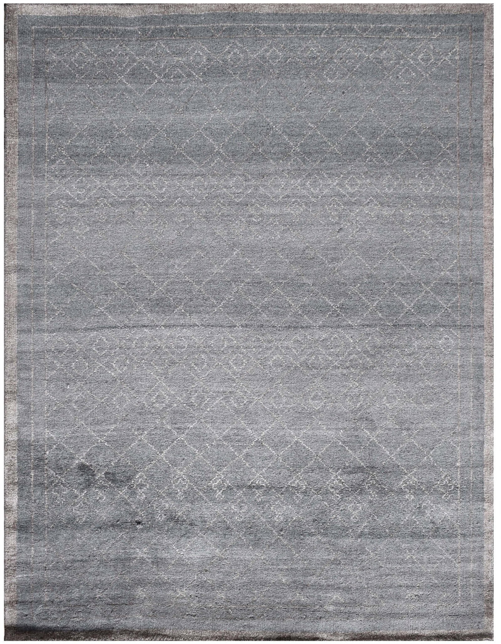 8x10.3 Gray Modern Handmade Area Rug from India: 8x10.3 Gray Modern Handmade Area Rug from India Free continental US Shipping Enhance your home with this exquisite 8 x 10.3 Gray Modern Handmade Rug. Meticulously crafted by skilled artisans, this rug