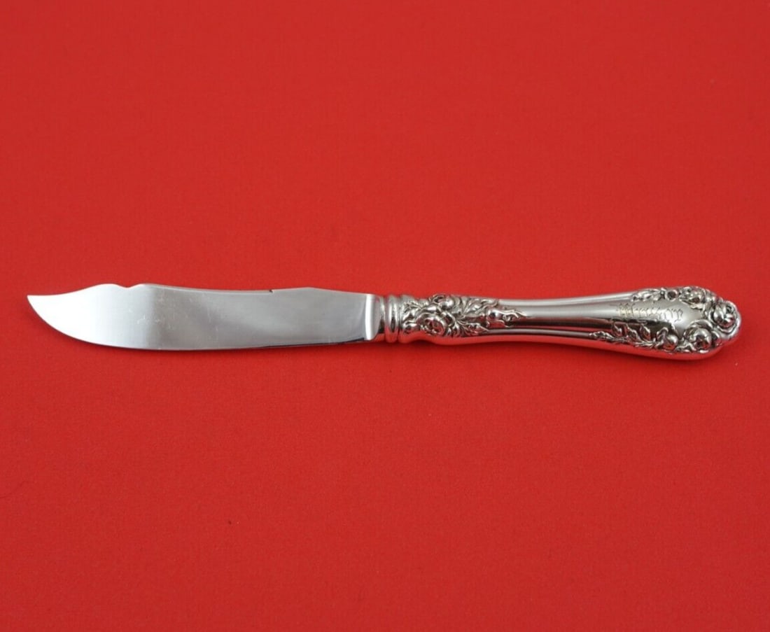 Wallace Rose Sterling Silver Fruit Knife with Silverplate Blade 6.5 inches (1 of 3)