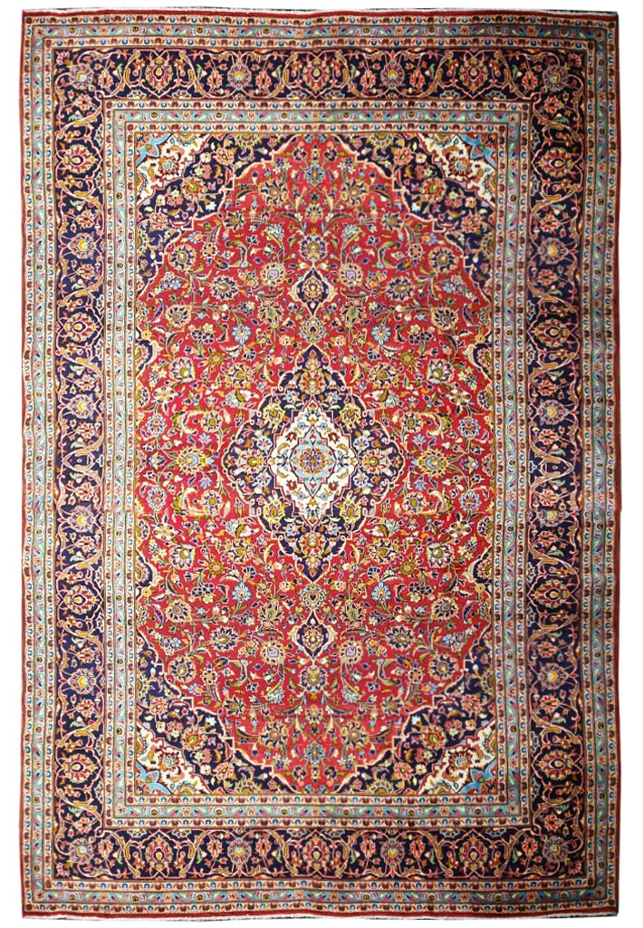 Elegant 9.10 x 15.8 Persian Kashan Classic Quality Carpet: Elegant 9.10 x 15.8 Persian Kashan Classic Quality Carpet Free continental US Shipping Enhance your living space with this exquisite 9.10 x 15.8 Persian Kashan Rug, showcasing a classic design that em