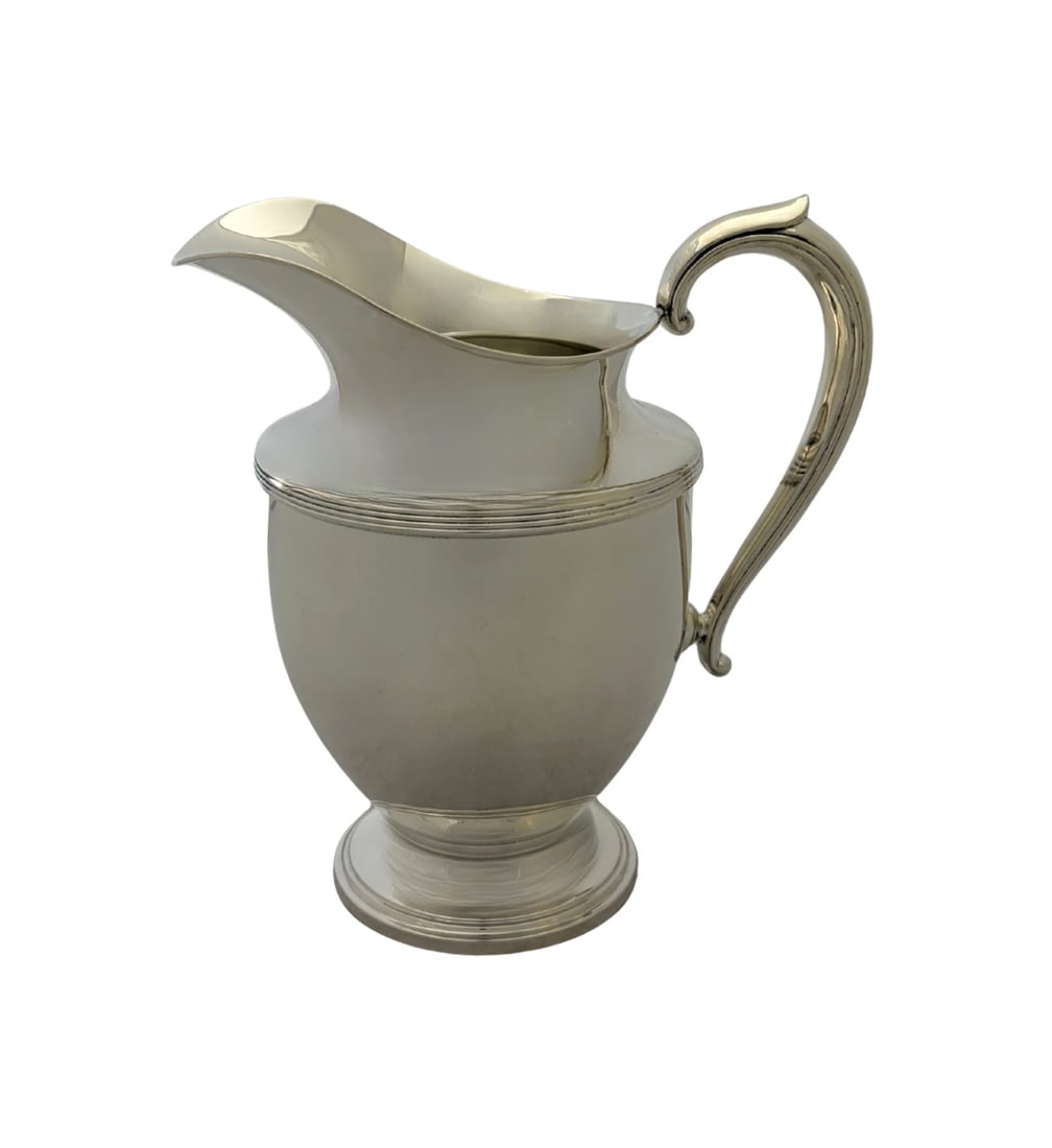 Fisher 925 Sterling Silver Handmade Water Pitcher 9 Inch (1 of 3)
