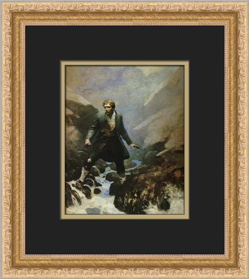 N C Wyeth On The Island of Earraid Custom Framed Print 14x12 (1 of 2)