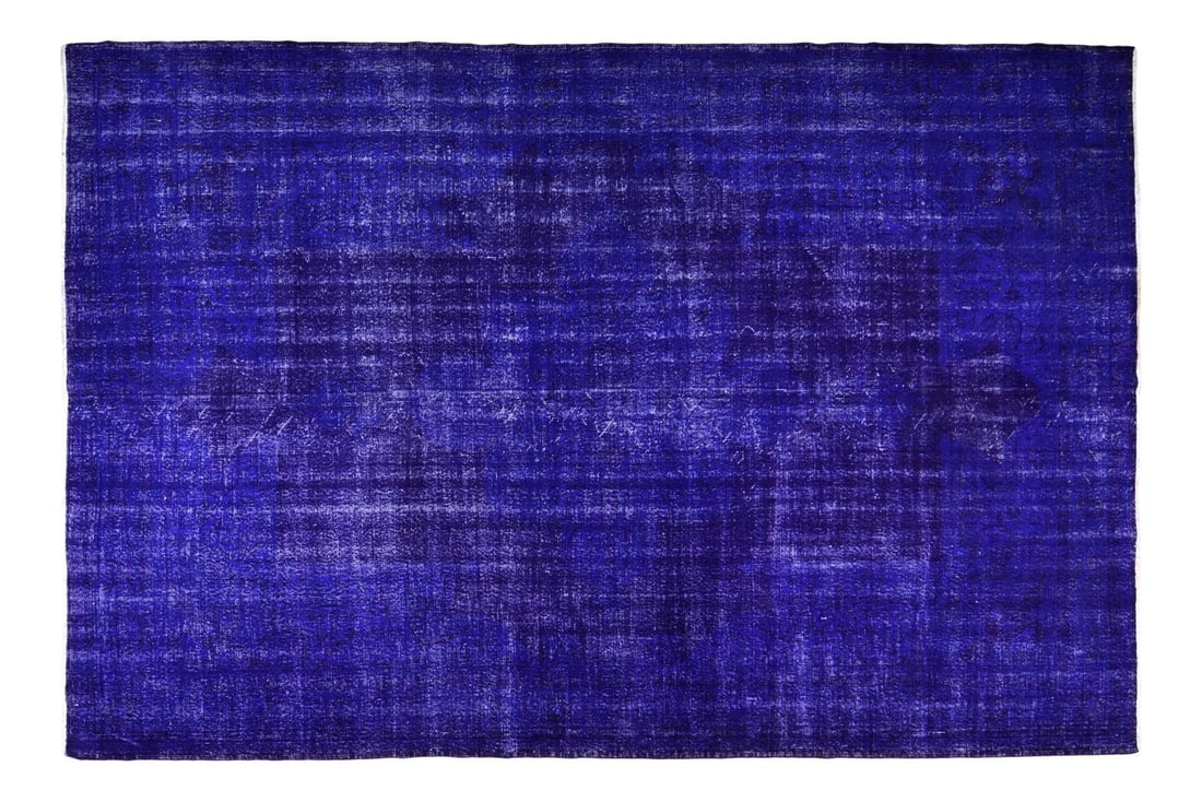 8'1 x 12'3 Overdyed Anatolian Wool Rug Fine Hand Knotted Weave (1 of 6)