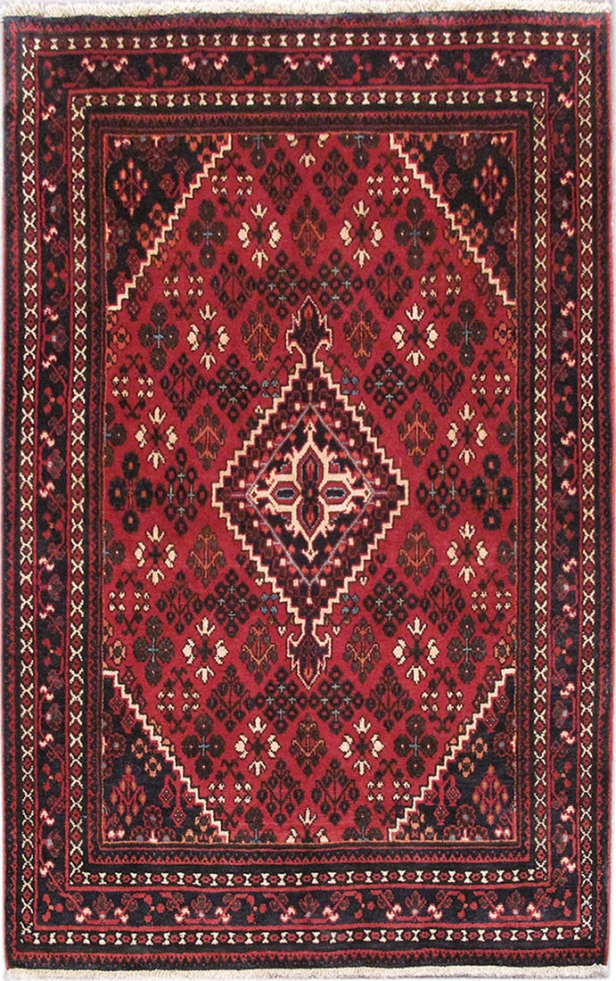 4.4 x 7 Persian Joshagan Hand-Knotted Wool Rug Iran: 4.4 x 7 Persian Joshagan Hand-Knotted Wool Rug Iran Free continental US Shipping Discover the exquisite craftsmanship of the 4' x 7' Persian Joshagan Rug, a true masterpiece that embodies traditional 