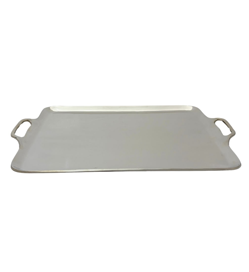 Mexican 925 Sterling Silver Handled Rectangular Tray (1 of 3)