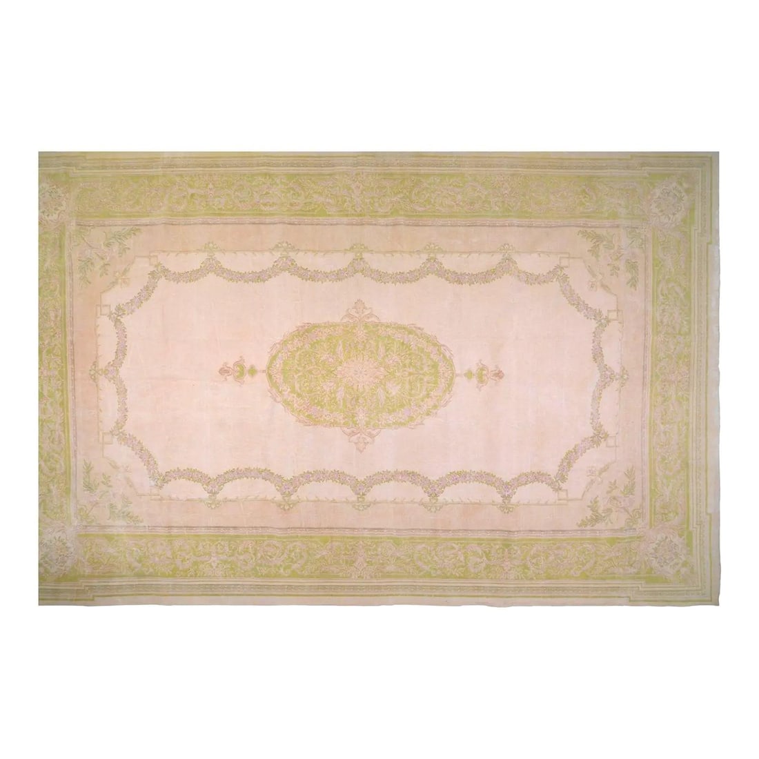 Chinese Art Deco Wool Hand Knotted Rug 13'5x21'8 (1 of 6)