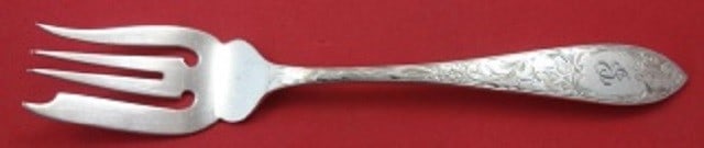 Schofield Lorraine Sterling Silver Salad Fork 6.25" Monogrammed: Schofield Lorraine Sterling Silver Salad Fork 6.25" Monogrammed This exquisite salad fork, crafted by Schofield in the elegant Lorraine pattern, measures 6 1/4 inches and is made of high-quality sterl