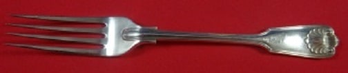 James Robinson Fiddle Thread Shell Sterling Silver Fork 7 Inch (1 of 1)