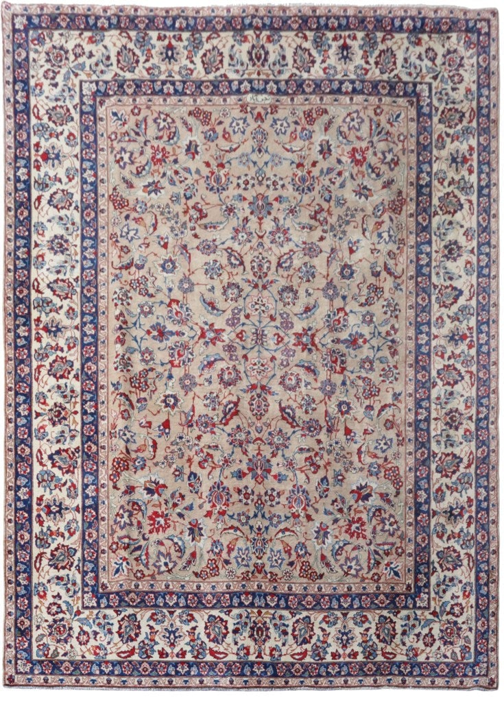 Pink Swan Persian Signed Yazd Rug 9.8 x 13.2 Handmade Wool Silk: Pink Swan Persian Signed Yazd Rug 9.8 x 13.2 Handmade Wool Silk Free continental US Shipping Introducing the exquisite Pink Handmade Weave Swan Persian Signed Yazd Rug, a stunning piece that reflects 