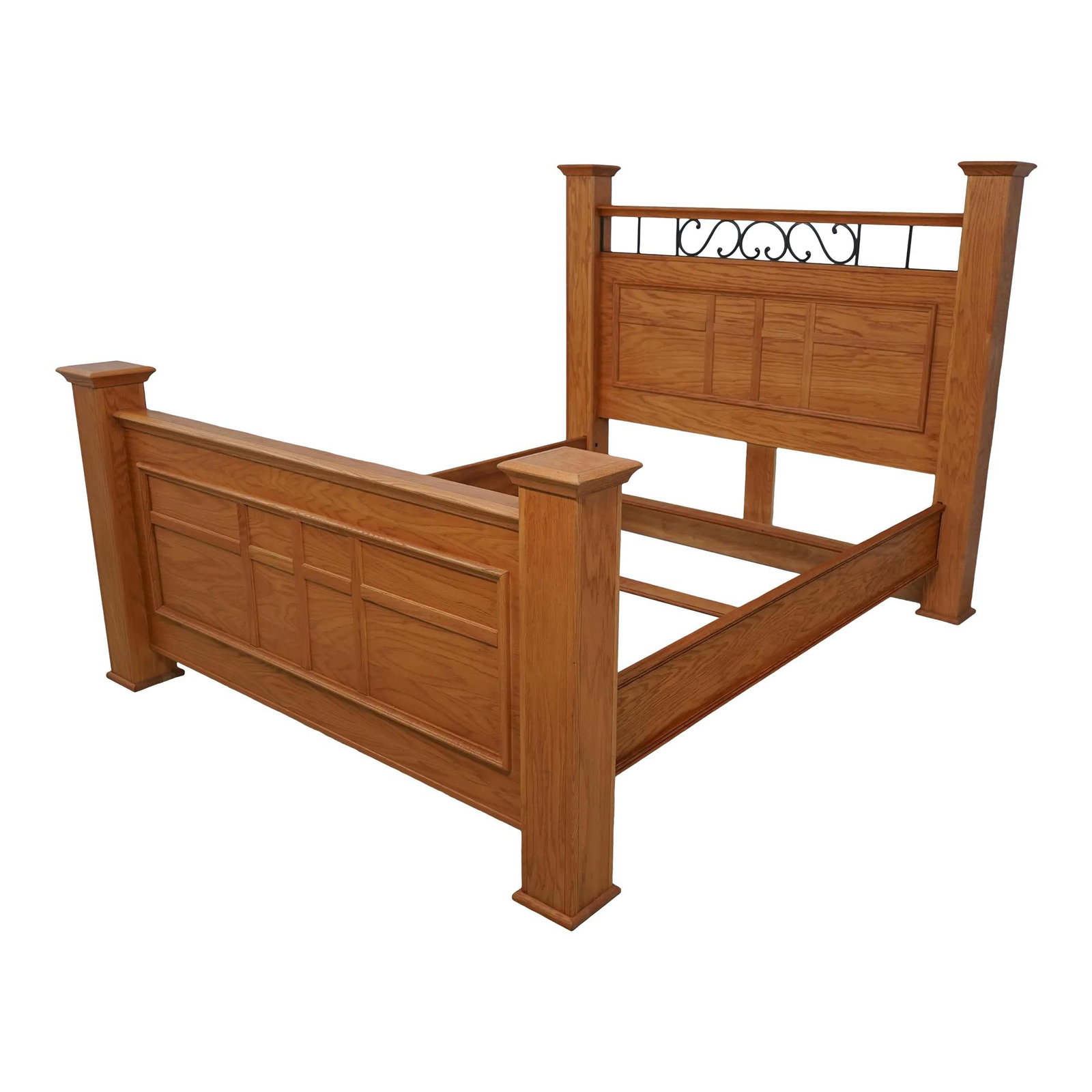 Thomasville Modern Oak Queen Bed Stunning Quality Craftsmanship (1 of 10)
