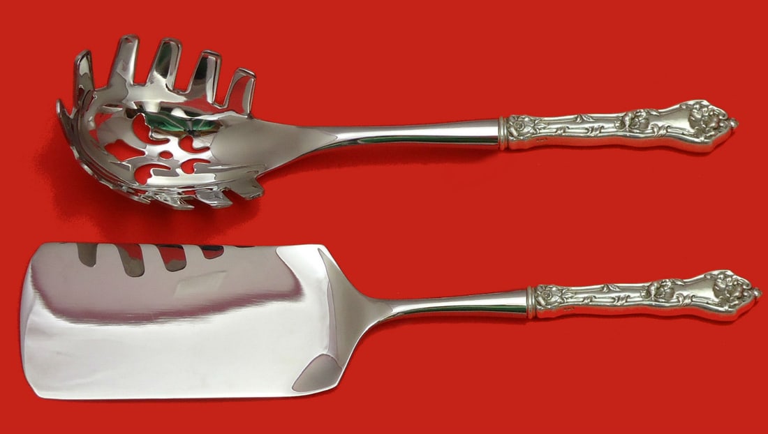 2pc Reed Barton Intaglio Sterling Hostess Set Italian Pasta Lasagna Servers (1 of 1)
