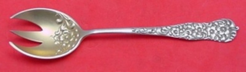 Dominick Haff Rococo Sterling Silver Gold Washed Ice Cream Fork 5 3 8 (1 of 2)