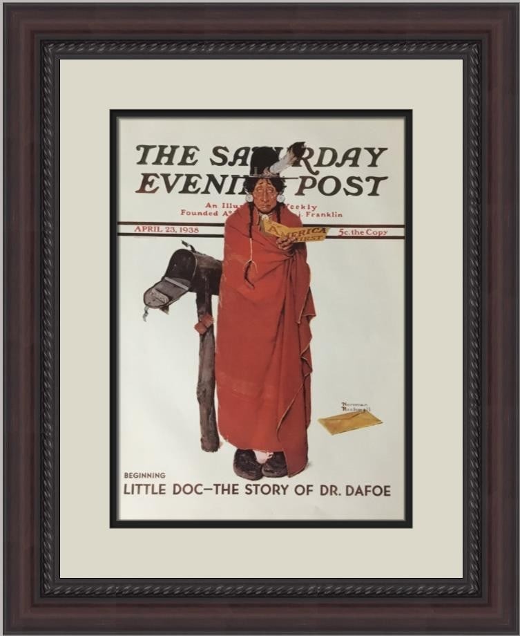 Norman Rockwell See America First Custom Framed Art Print 1979 (1 of 2)
