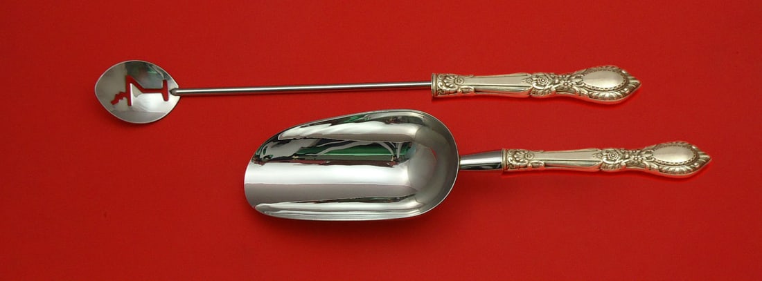Guildhall Reed & Barton Sterling Silver Bar Set 2pc Custom Made: Guildhall Reed & Barton Sterling Silver Bar Set 2pc Custom Made Elevate your entertaining experience with this exquisite Guildhall by Reed & Barton Sterling Silver Bar Set. This two-piece hostess set 