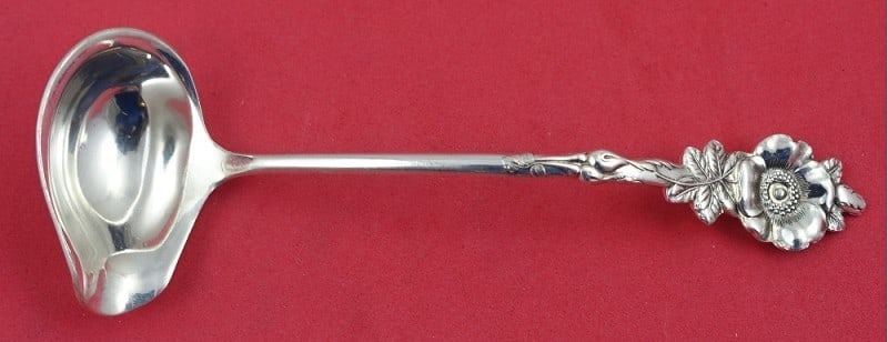 Reed and Barton Harlequin Sterling Silver Sauce Ladle 5.25 Inch (1 of 3)