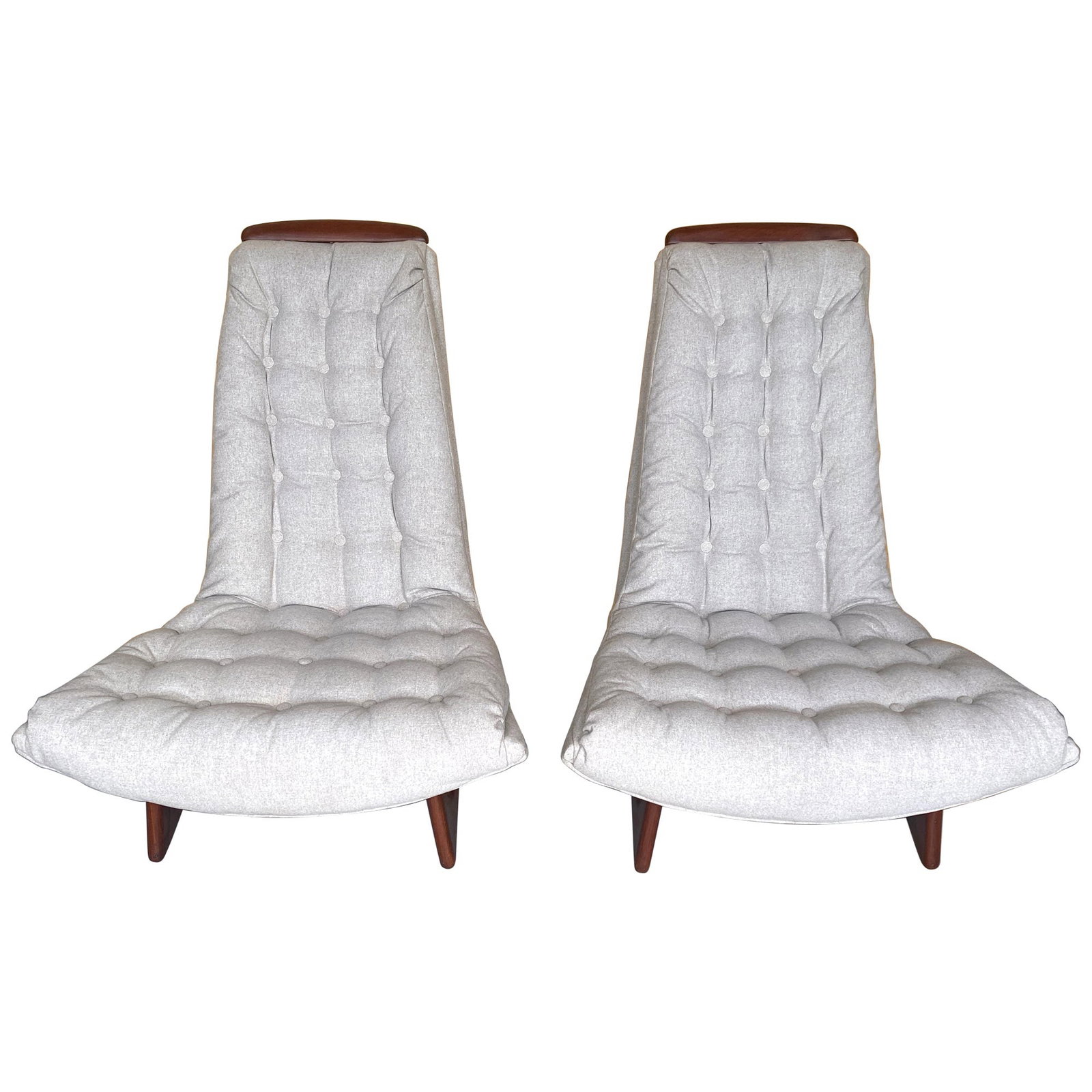 Mid-Century Modern Adrian Pearsall Gondola Chairs Set of 2 (1 of 18)