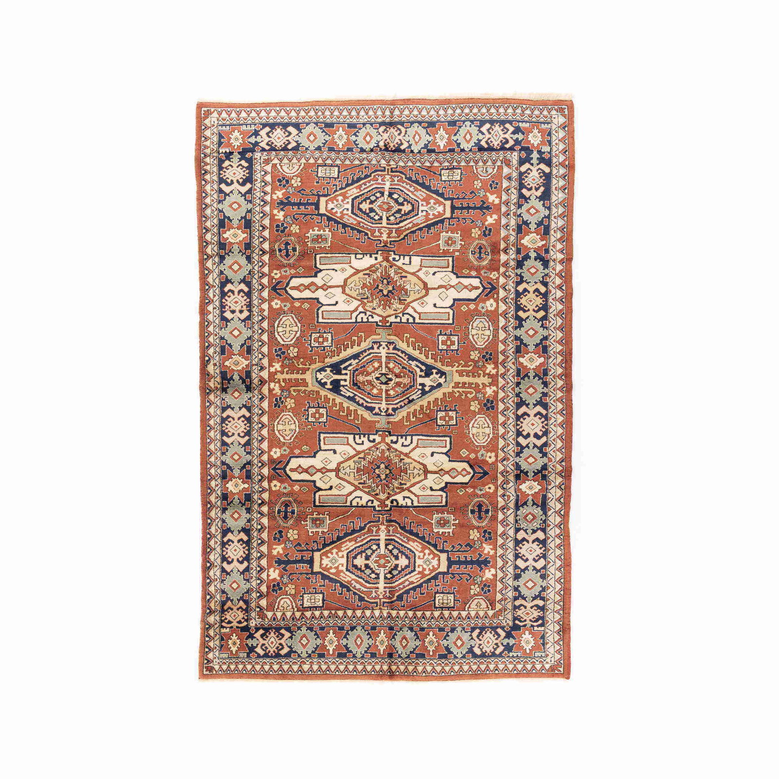 Authentic Handmade Anadol Wool Carpet 81.1 x 126.8 Double Knots: Authentic Handmade Anadol Wool Carpet 81.1 x 126.8 Double Knots Experience the craftsmanship of this authentic handmade Anadol carpet, featuring a luxurious wool on wool construction. Meticulously wov