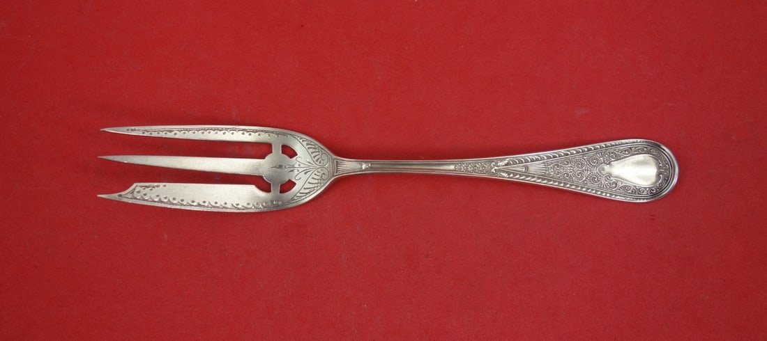 Gorham Hindostanee Sterling Silver 3-Tine Pastry Fork 5 7/8 Inch (1 of 3)