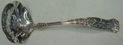 Gorham Maryland Sterling Silver 7 Inch Sugar Sifter Ladle: Gorham Maryland Sterling Silver 7 Inch Sugar Sifter Ladle This exquisite sugar sifter ladle features the elegant Maryland pattern by Gorham. Crafted from high-quality sterling silver, this large pierc