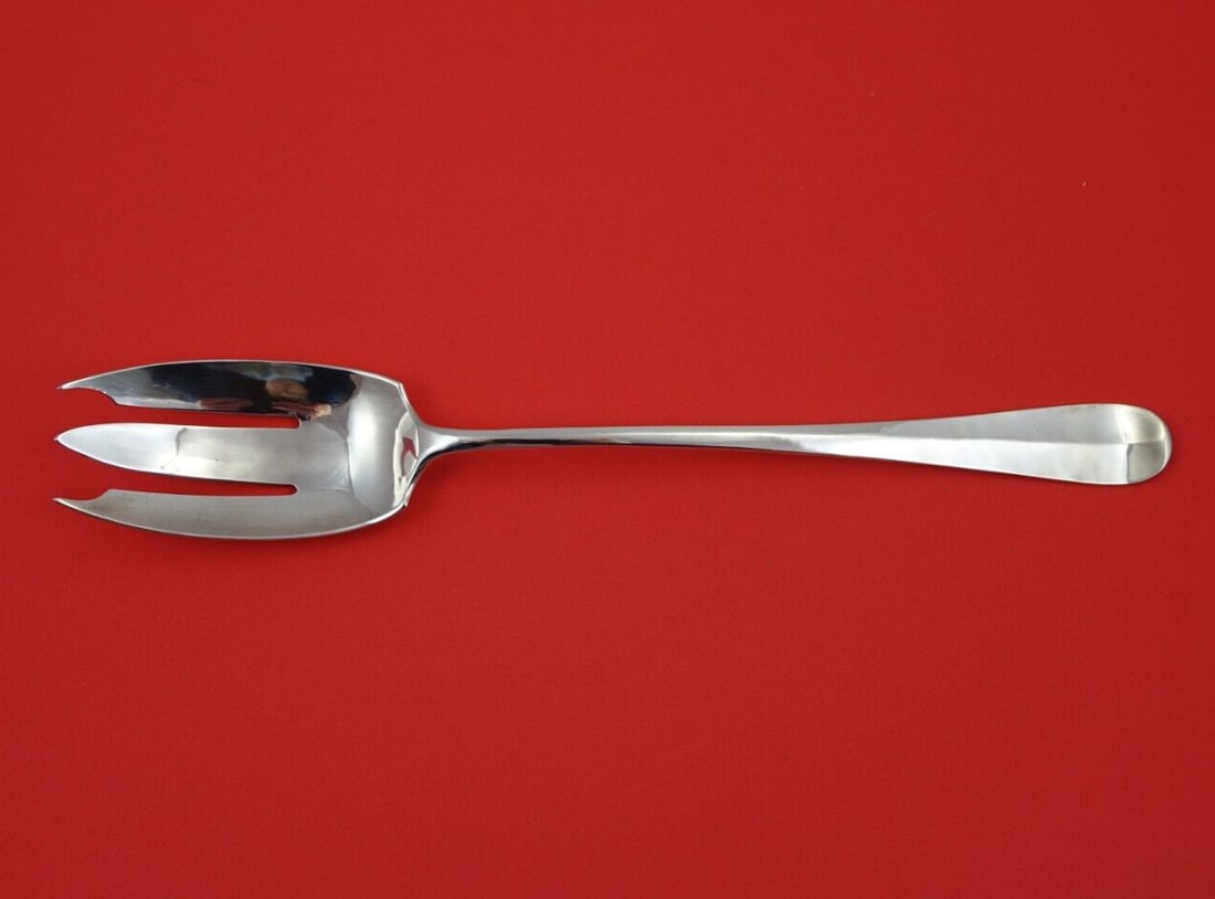 Arthur Stone Rattail Sterling Silver Serving Fork 11.5 inches (1 of 3)