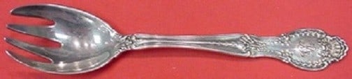 Tiffany & Co Richelieu Sterling Silver Ice Cream Fork 5 3/4 inches: Tiffany & Co Richelieu Sterling Silver Ice Cream Fork 5 3/4 inches Indulge in the elegance of the past with this exquisite Richelieu pattern ice cream fork by Tiffany & Co. Crafted in sterling silver,
