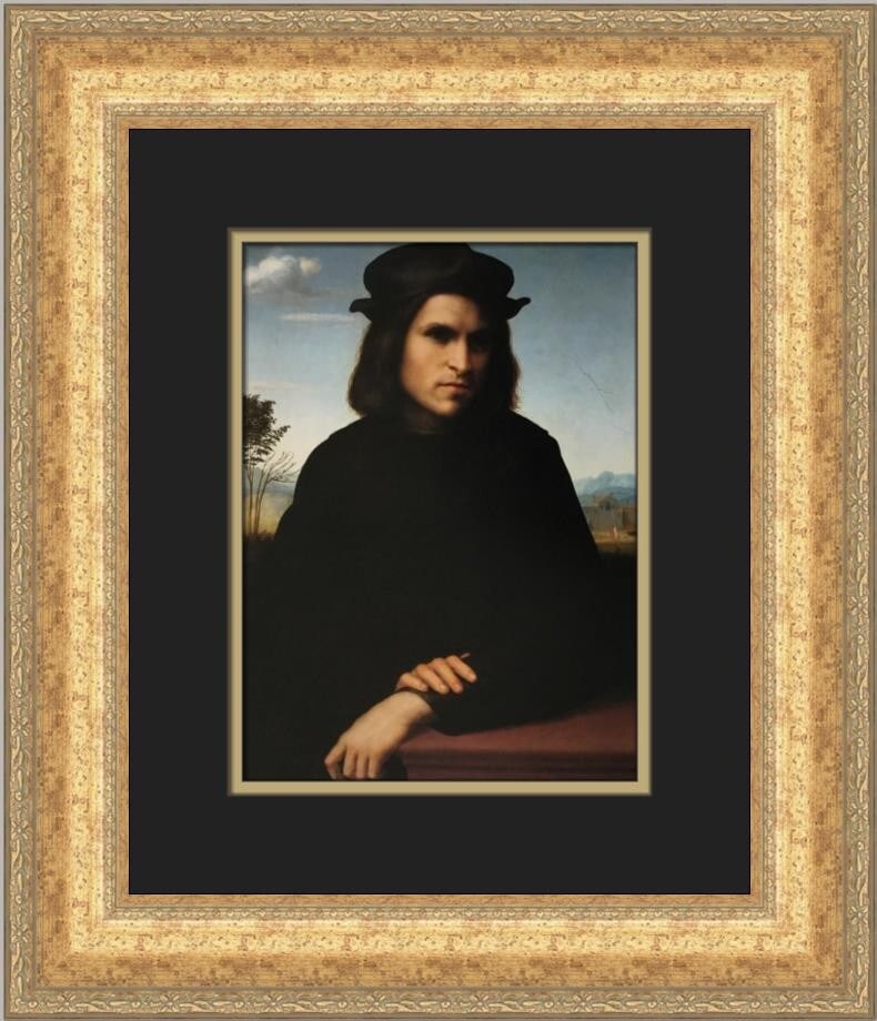 Francesco Franciabigio Portrait of a Man Custom Framed Print 1982 (1 of 2)