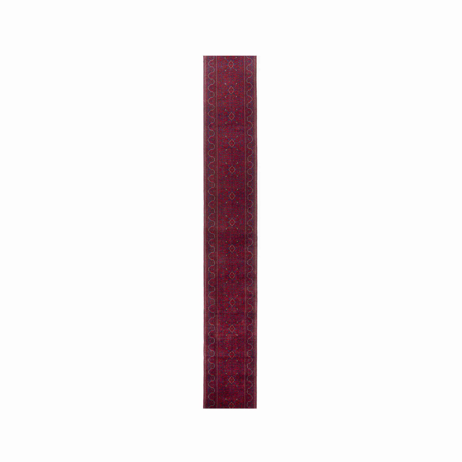 Authentic Handmade Kunduz Wool Carpet 31.9 x 298.8 Inches (1 of 8)