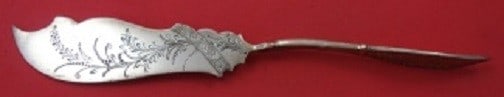 Schulz & Fischer Olympic Sterling Silver Master Butter Knife 7.5" Twist Handle: Schulz & Fischer Olympic Sterling Silver Master Butter Knife 7.5" Twist Handle Discover an exquisite master butter knife from the Olympic pattern by Schulz & Fischer. This elegant piece features a twi