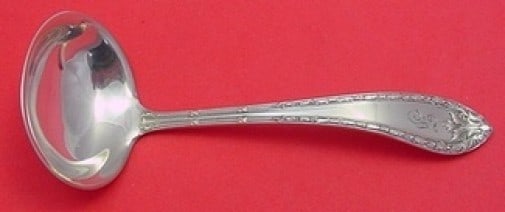 Dominick & Haff Marie Antoinette Sterling Silver 5 Inch Sauce Ladle: Dominick & Haff Marie Antoinette Sterling Silver 5 Inch Sauce Ladle This exquisite sauce ladle is crafted from high-quality sterling silver and features the elegant Marie Antoinette pattern by Dominic