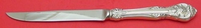 Gorham King Edward Sterling Silver Steak Knife 8 3/4" Hollow Handle: Gorham King Edward Sterling Silver Steak Knife 8 3/4" Hollow Handle Enhance your dining experience with the King Edward Steak Knife by Gorham, crafted from high-quality sterling silver. This knife fea